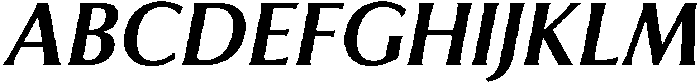 Feldora Semi Bold Italic otf (600) Font UPPERCASE
