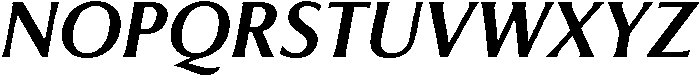 Feldora Semi Bold Italic otf (600) Font UPPERCASE