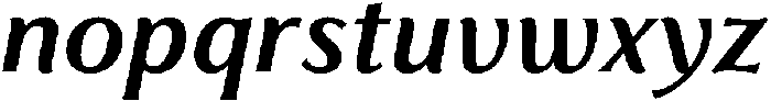 Feldora Semi Bold Italic otf (600) Font LOWERCASE