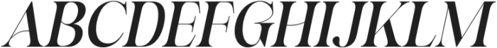 Felgine-Italic otf (400) Font UPPERCASE