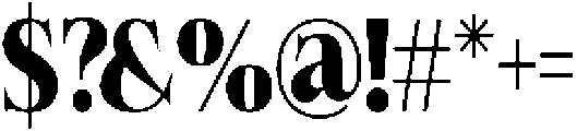 Felgiora Extra Bold Condensed otf (700) Font OTHER CHARS