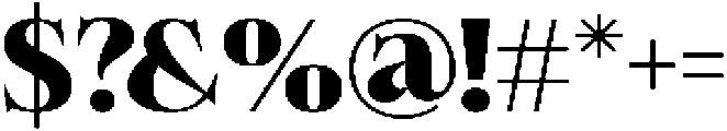 Felgiora Extra Bold Expanded otf (700) Font OTHER CHARS