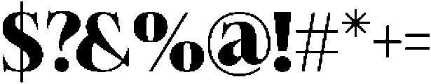 Felgiora Extra Bold otf (700) Font OTHER CHARS