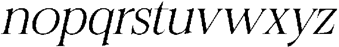 Felgiora Extra Light Italic Expanded otf (200) Font LOWERCASE
