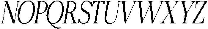 Felgiora Extra Light Italic Extra Condensed otf (200) Font UPPERCASE