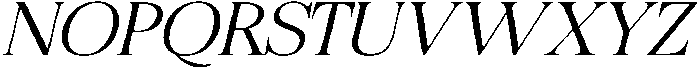 Felgiora Extra Light Italic Extra Expanded otf (200) Font UPPERCASE