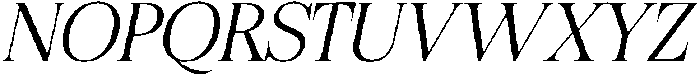 Felgiora Extra Light Italic Semi Expanded otf (200) Font UPPERCASE