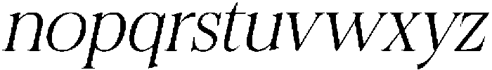 Felgiora Extra Light Italic Semi Expanded otf (200) Font LOWERCASE