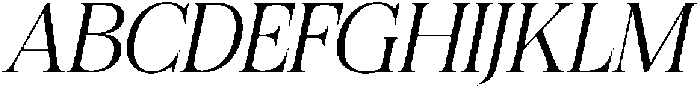 Felgiora Extra Light Italic otf (200) Font UPPERCASE