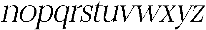 Felgiora Extra Light Italic otf (200) Font LOWERCASE
