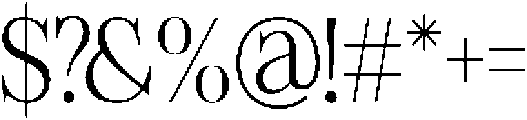 Felgiora Extra Light Semi Condensed otf (200) Font OTHER CHARS
