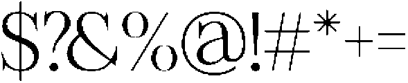 Felgiora Extra Light Semi Expanded otf (200) Font OTHER CHARS