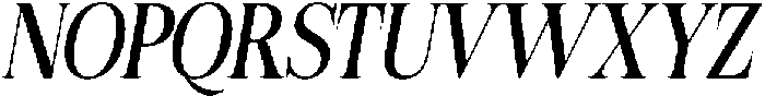Felgiora Italic Condensed otf (400) Font UPPERCASE