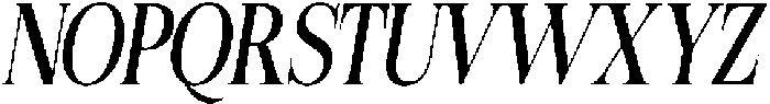 Felgiora Italic Extra Condensed otf (400) Font UPPERCASE