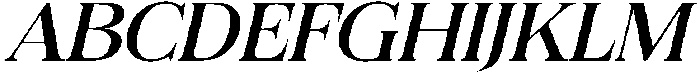 Felgiora Italic Extra Expanded otf (400) Font UPPERCASE