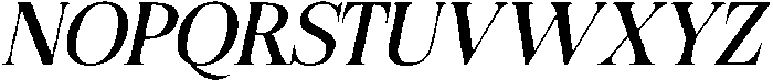 Felgiora Italic Semi Expanded otf (400) Font UPPERCASE