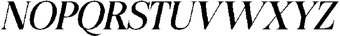 Felgiora Italic otf (400) Font UPPERCASE