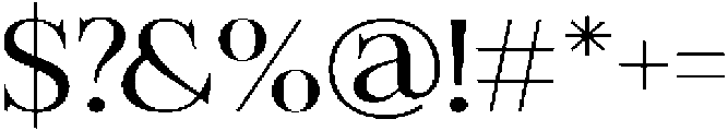 Felgiora Light Extra Expanded otf (300) Font OTHER CHARS