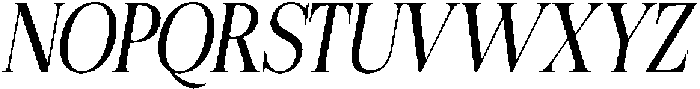 Felgiora Light Italic Condensed otf (300) Font UPPERCASE