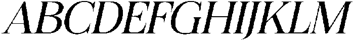 Felgiora Light Italic Expanded otf (300) Font UPPERCASE