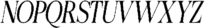 Felgiora Light Italic Extra Condensed otf (300) Font UPPERCASE