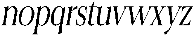 Felgiora Light Italic Extra Condensed otf (300) Font LOWERCASE