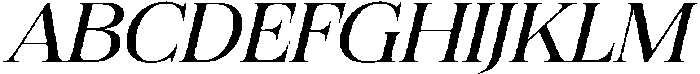 Felgiora Light Italic Extra Expanded otf (300) Font UPPERCASE