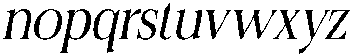Felgiora Light Italic Semi Condensed otf (300) Font LOWERCASE
