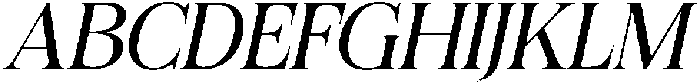 Felgiora Light Italic Semi Expanded otf (300) Font UPPERCASE