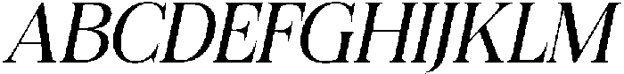 Felgiora Light Italic otf (300) Font UPPERCASE