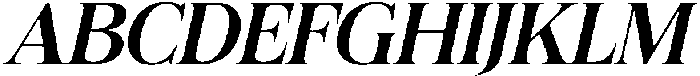 Felgiora Medium Italic Expanded otf (500) Font UPPERCASE