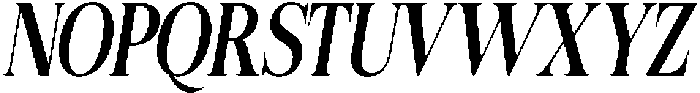 Felgiora Medium Italic Extra Condensed otf (500) Font UPPERCASE