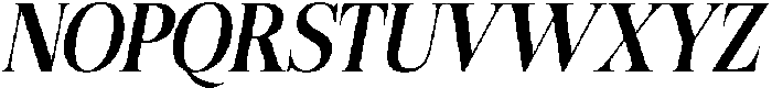 Felgiora Medium Italic Semi Condensed otf (500) Font UPPERCASE