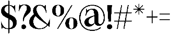 Felgiora Medium otf (500) Font OTHER CHARS