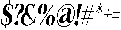 Felgiora Semi Bold Italic Extra Condensed otf (600) Font OTHER CHARS