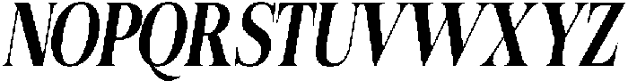 Felgiora Semi Bold Italic Extra Condensed otf (600) Font UPPERCASE