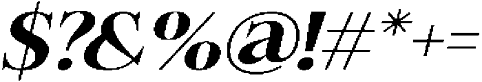 Felgiora Semi Bold Italic Extra Expanded otf (600) Font OTHER CHARS