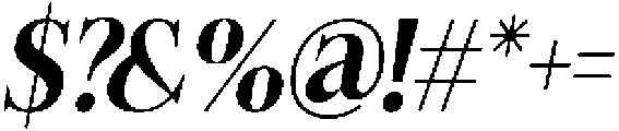 Felgiora Semi Bold Italic Semi Condensed otf (600) Font OTHER CHARS