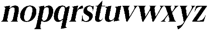Felgiora Semi Bold Italic Semi Condensed otf (600) Font LOWERCASE