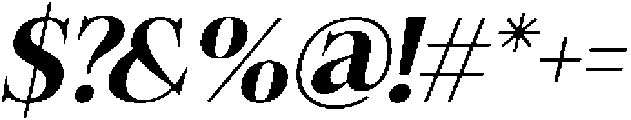 Felgiora Semi Bold Italic Semi Expanded otf (600) Font OTHER CHARS