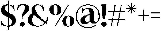 Felgiora Semi Bold Semi Expanded otf (600) Font OTHER CHARS