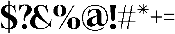 Felgiora Semi Bold otf (600) Font OTHER CHARS