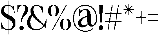 Felgiora Semi Condensed otf (400) Font OTHER CHARS