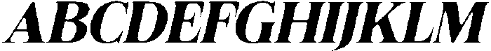 Felgiora Soft Bold Expanded Italic otf (700) Font UPPERCASE