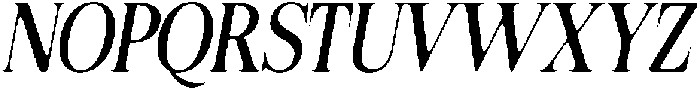Felgiora Soft Condensed Italic otf (400) Font UPPERCASE