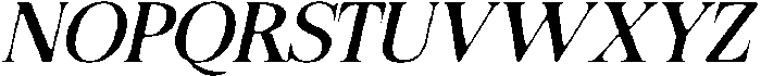 Felgiora Soft Expanded Italic otf (400) Font UPPERCASE