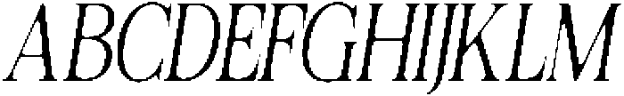 Felgiora Soft ExtLt ExtCond Ita otf (400) Font UPPERCASE