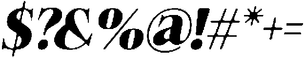 Felgiora Soft ExtraBold Italic otf (700) Font OTHER CHARS