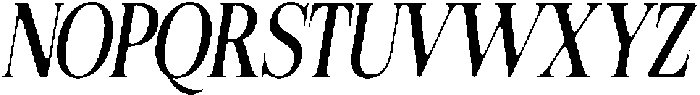 Felgiora Soft ExtraCondensed Italic otf (400) Font UPPERCASE