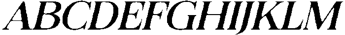 Felgiora Soft ExtraExpanded Italic otf (400) Font UPPERCASE